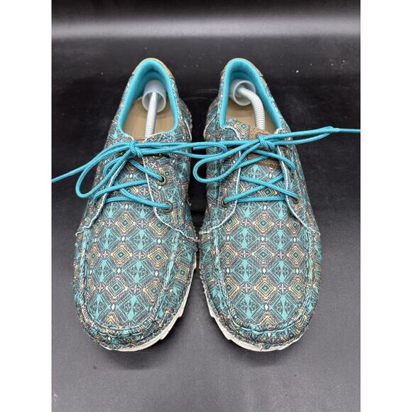 Twisted X Casual Shoes Womens EcoTWX Turquoise Multi WZX0002 size 8M - Picture 3 of 7
